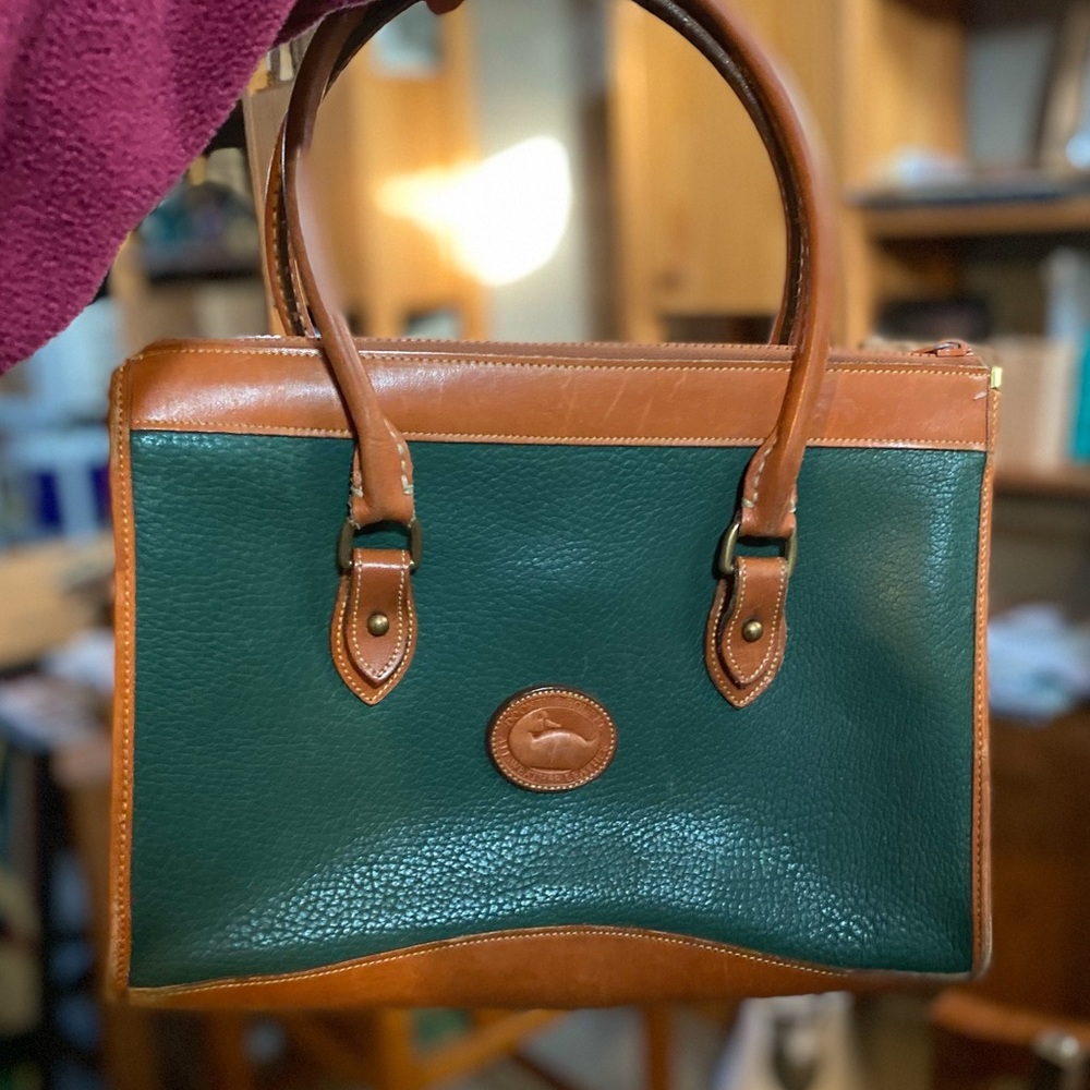 Dooney and Burke green handbag